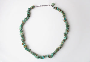 Green Blue Puka Shell Necklace
