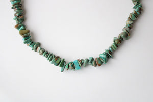 Green Blue Puka Shell Necklace