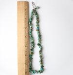Green Blue Puka Shell Necklace