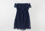 Trixxi Blue Lace Sleeveless Dress | S