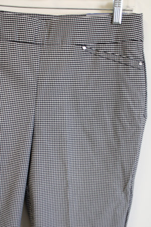 NEW Christopher & Banks Black Gingham Modern Fit Capris | 8 Petite