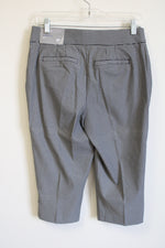 NEW Christopher & Banks Black Gingham Modern Fit Capris | 8 Petite