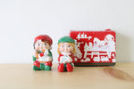 Avon Claus & Company Porcelain Collection Santa's Helpers Salt & Pepper Shakers