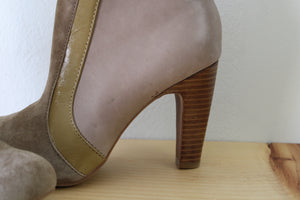 Seychelles Leather & Suede Heeled Boots | Size 6.5