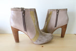 Seychelles Leather & Suede Heeled Boots | Size 6.5