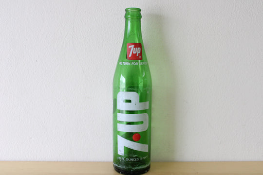 Vintage 7 Up Soda Bottle 16oz