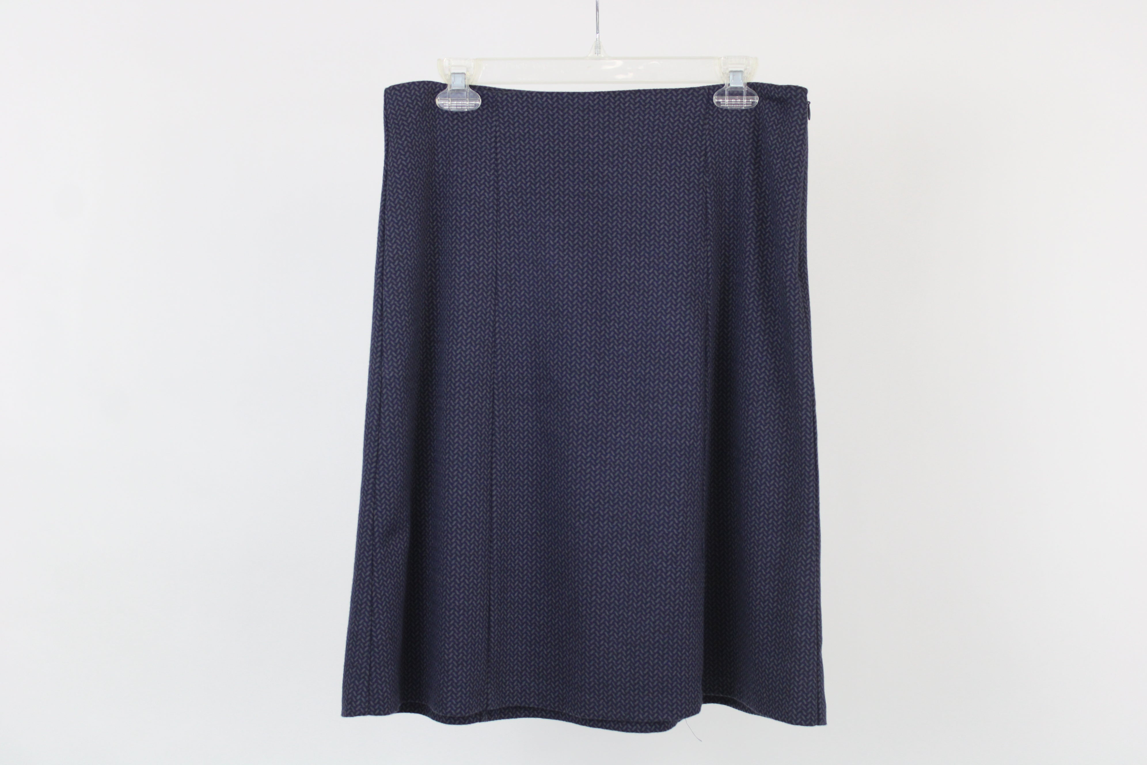 Coldwater Creek Blue Patterned Pencil Skirt | 10