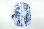 Alia Blue Patterned Top | Size XL