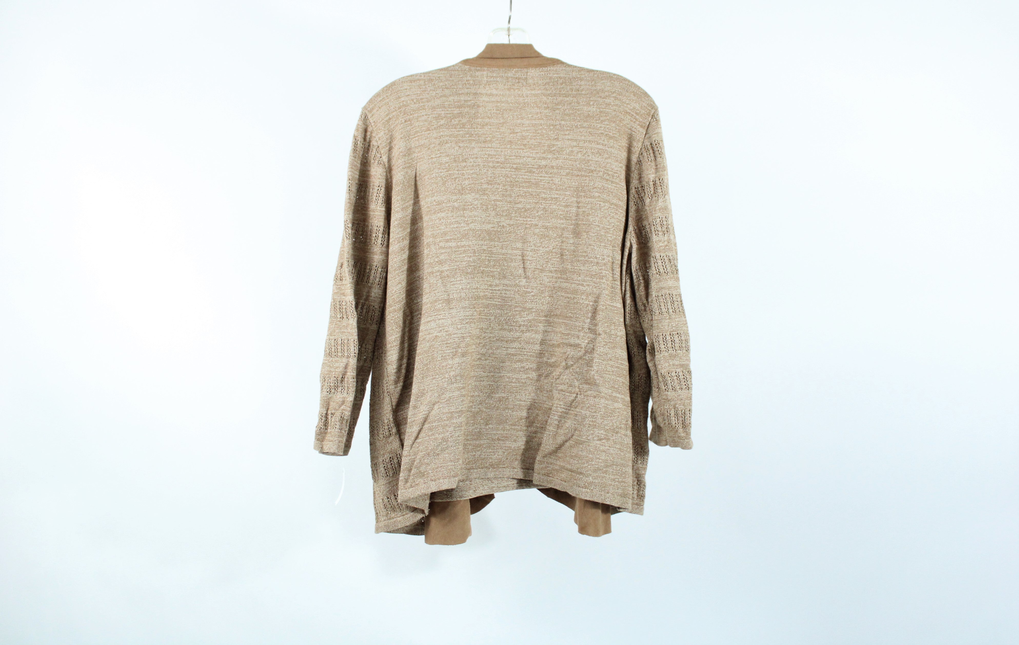 Alfred Dunner Brown Knit Sweater | L