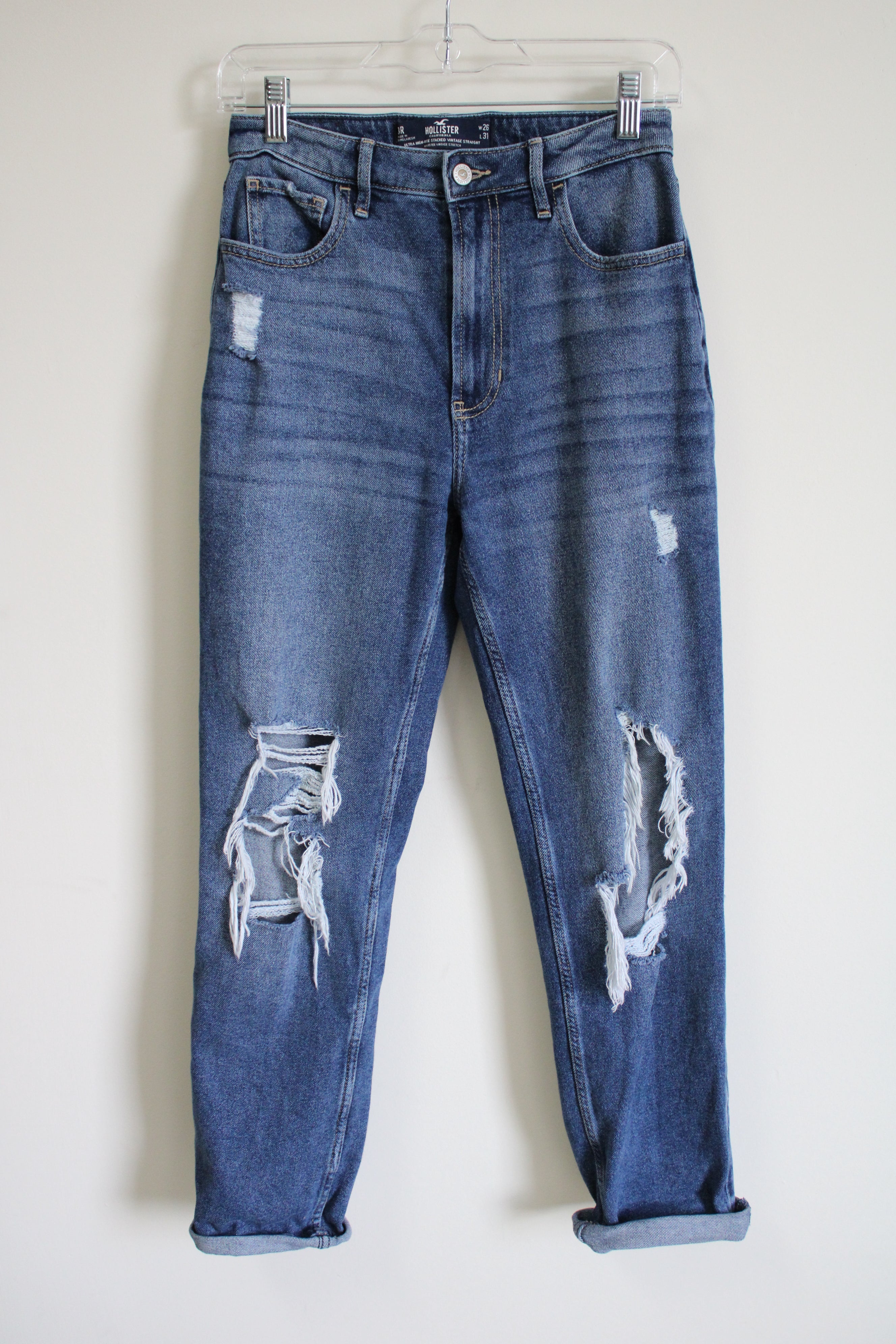 Vintage Women's Hollister HCO Super Flare Jeans Mid Rise Size 7R (32x32)
