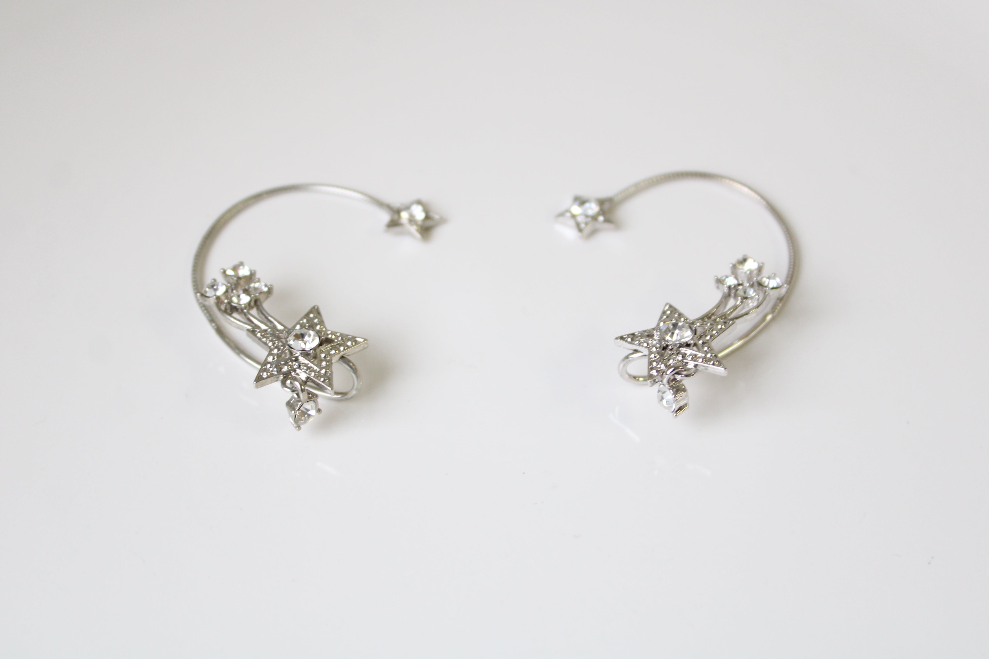 Avon Star Silver Cuff Ear Pieces