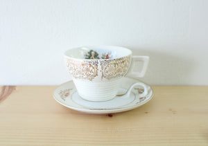 Vintage Noritake Handpainted Teacup & Saucer