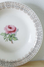 Taylor Smith USA Gold Edge Rose China 1 481 Bowl