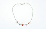 Red Turquoise Puka Necklace