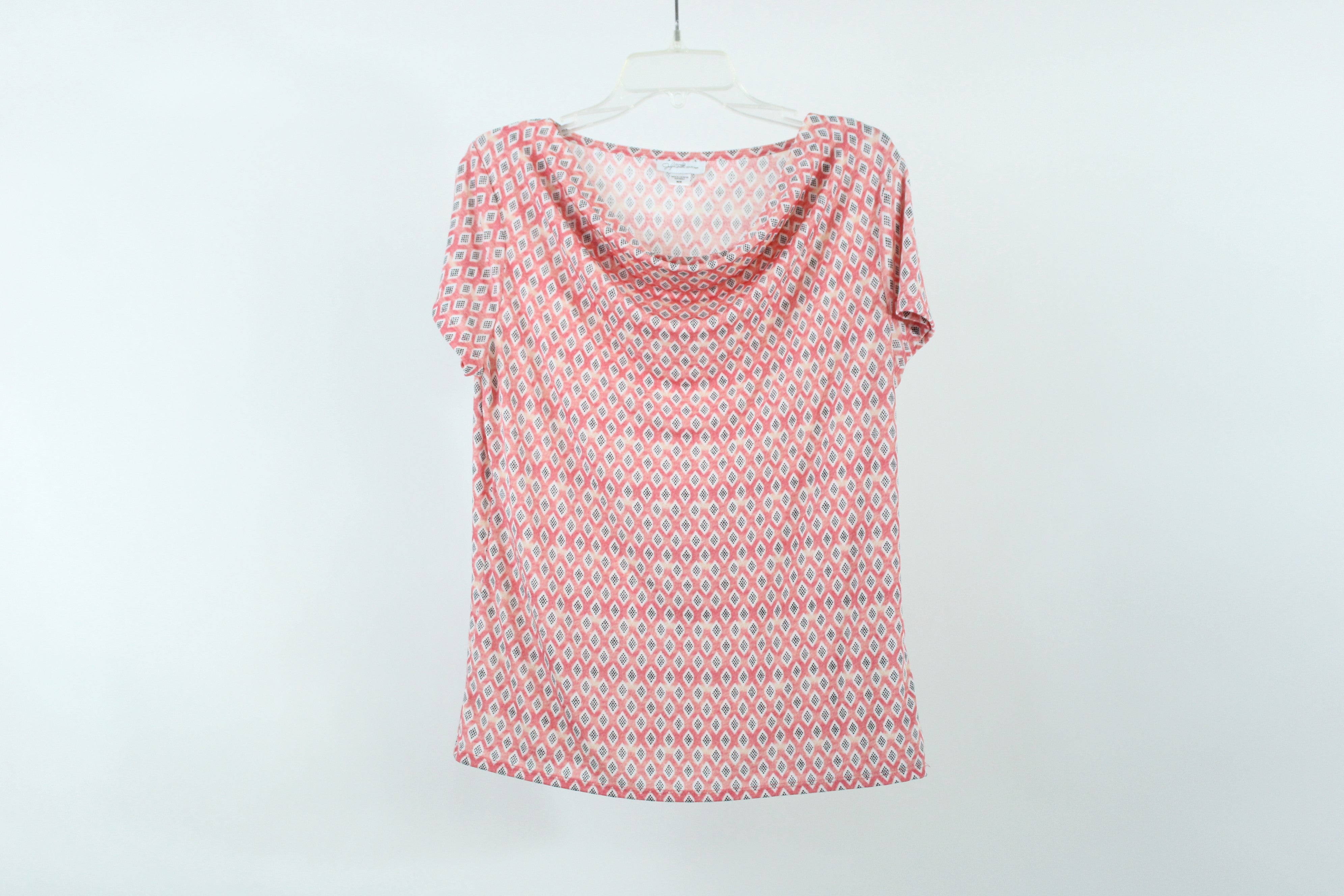 Jaclyn Smith Pink Patterned Blouse | M