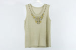 Ruby Rd. Gold Knit Sweater Top | L