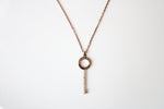 Michael Kors Bronze Colored Key Necklace