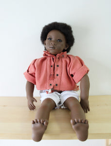 Vintage Annette Himstedt Pemba African Black Boy 1992 Doll
