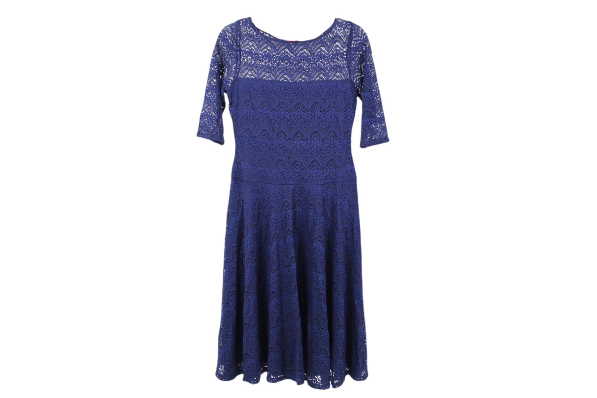 Signature By Sangria Blue Lace Dress | 4