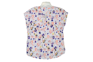 Jaclyn Smith White Floral Blouse | S