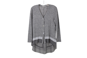 Avalin Gray Button Down Cardigan Sweater | S