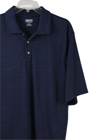 Kirkland Signature Blue Polo Shirt | XL
