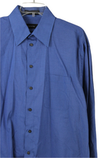Claiborne T-Weave Blue Button Down | L