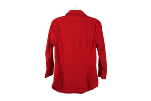 Zara Basic Red Button Down Shirt | S