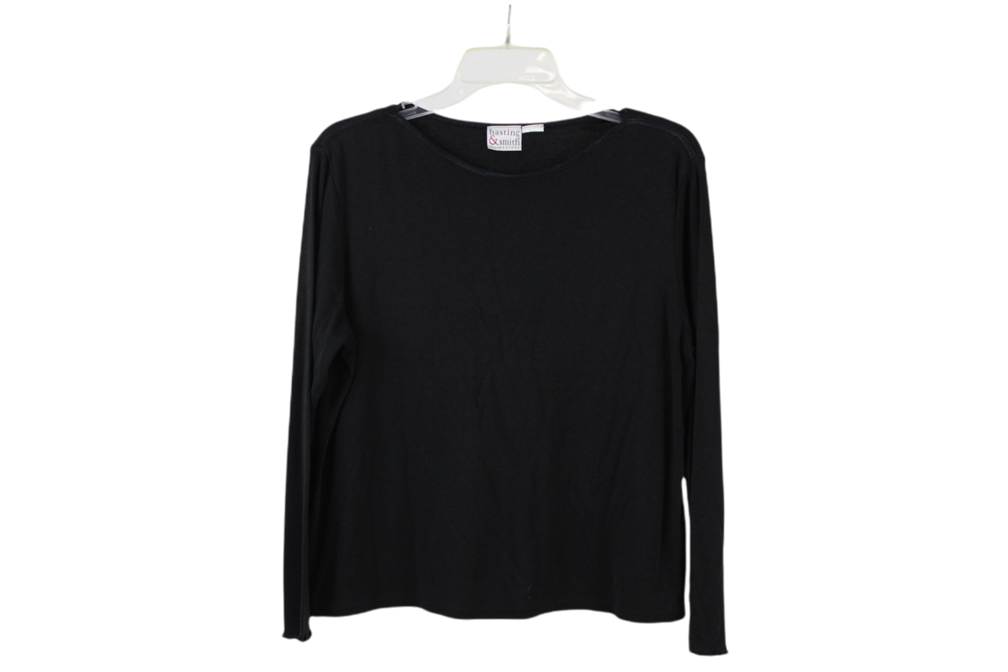 Hasting & Smith Black Long Sleeved Shirt | L Petite