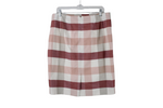 Ann Taylor Pink Plaid Skirt | 12