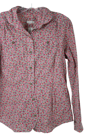 Dockers Pink Floral Button Down Shirt | M