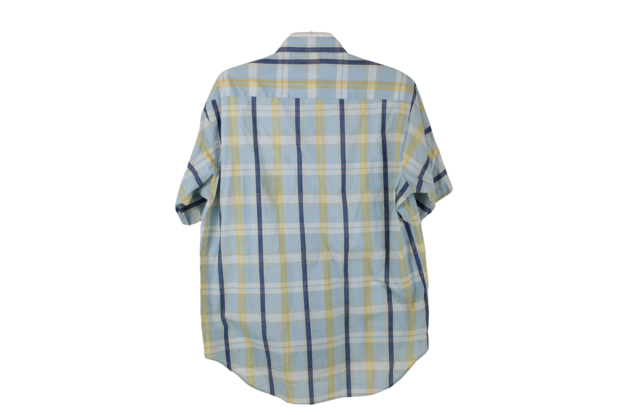 Arnold Palmer Blue Plaid Button Down Shirt | L
