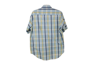 Arnold Palmer Blue Plaid Button Down Shirt | L