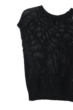 Ann Taylor Black Sweater Vest | L