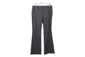 Worthington Low Rise Slim Fit Gray Pinstripe Pants | 8
