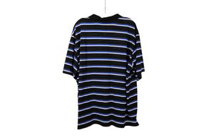 George Black Striped Polo Shirt | XL