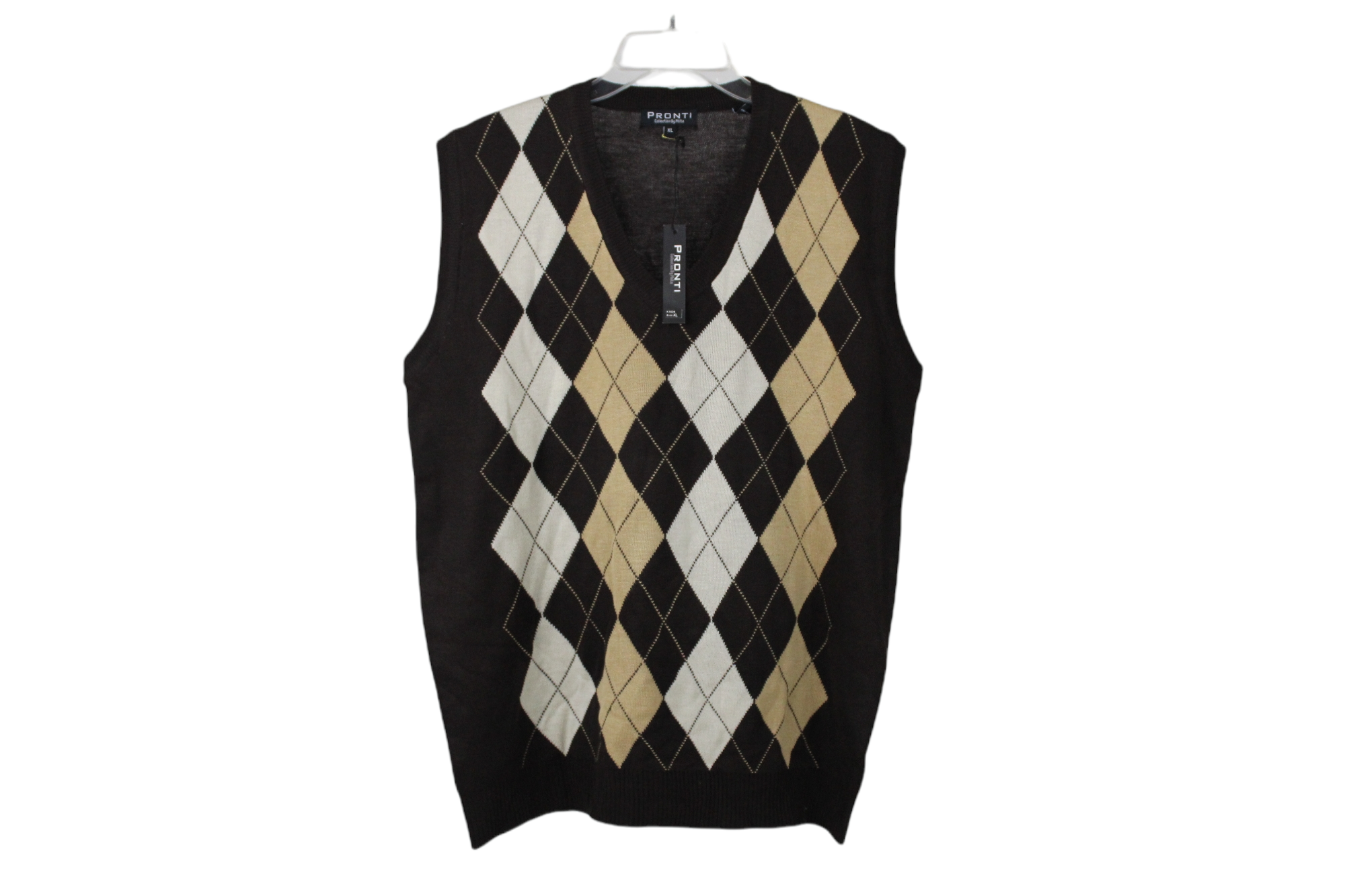 NEW Pronti Brown Sweater Vest | XL