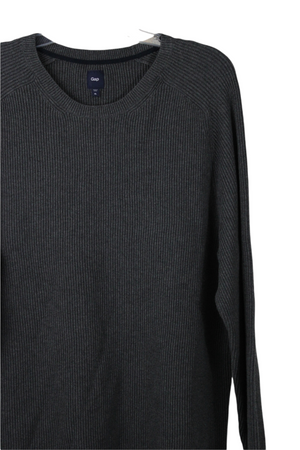 Gap Ribbed Gray Knit Sweater | XL
