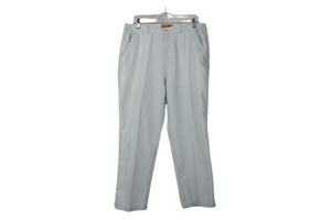 Haband's Gold Coast Blue Striped Crop Pants | 36X37