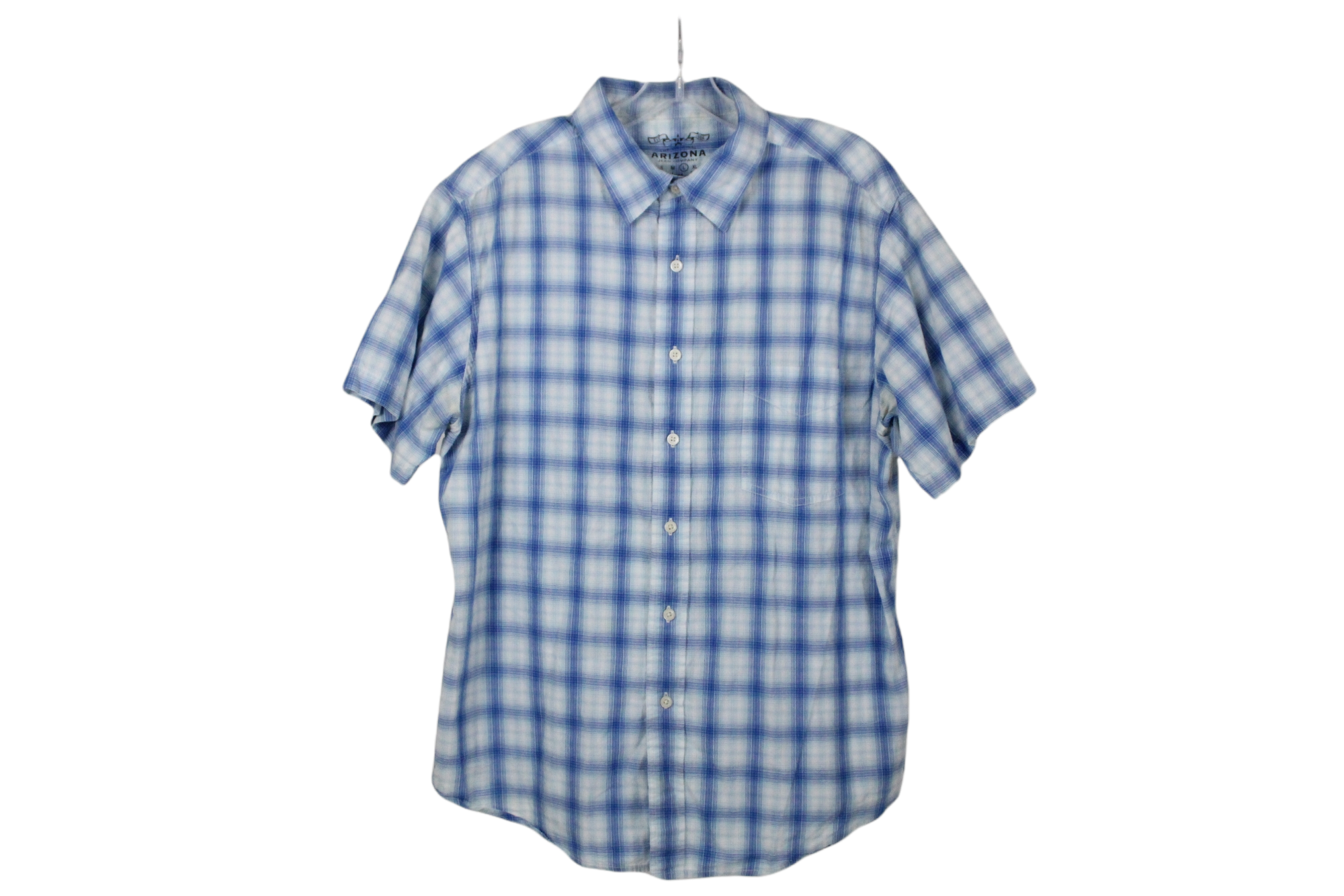 Arizona Vintage Fit Blue Plaid Shirt | L