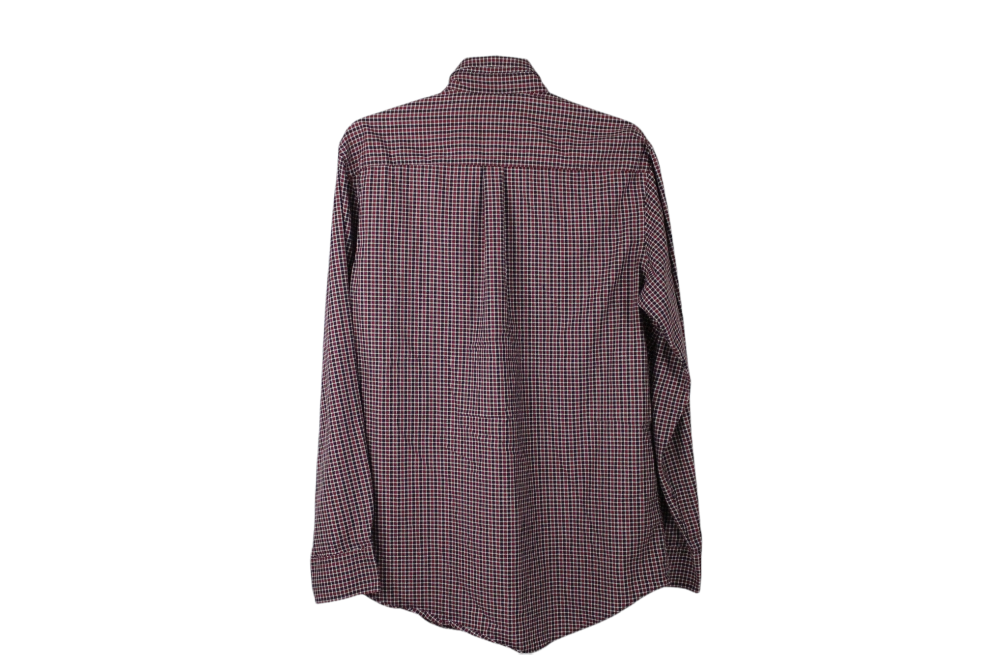 Van Heusen Flex Red Plaid Shirt | M 15-15 1/2