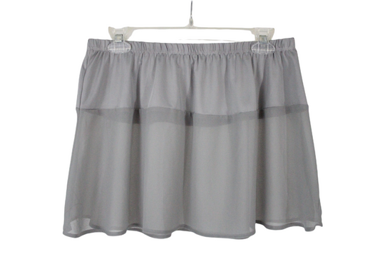 NEW Demdaco Gray Chiffon Short Bottom | L