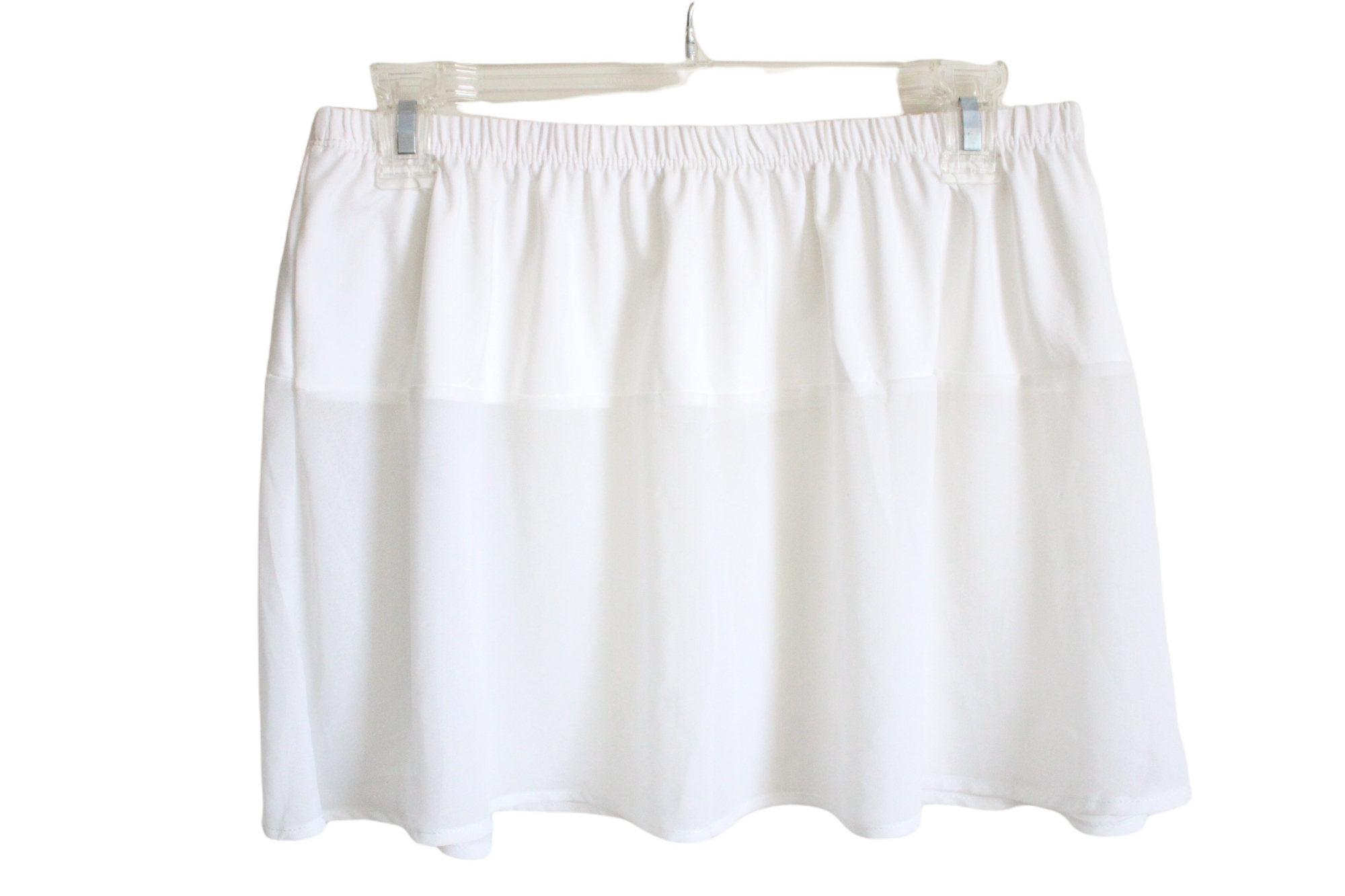 NEW Demdaco White Chiffon Shirt Bottom | L
