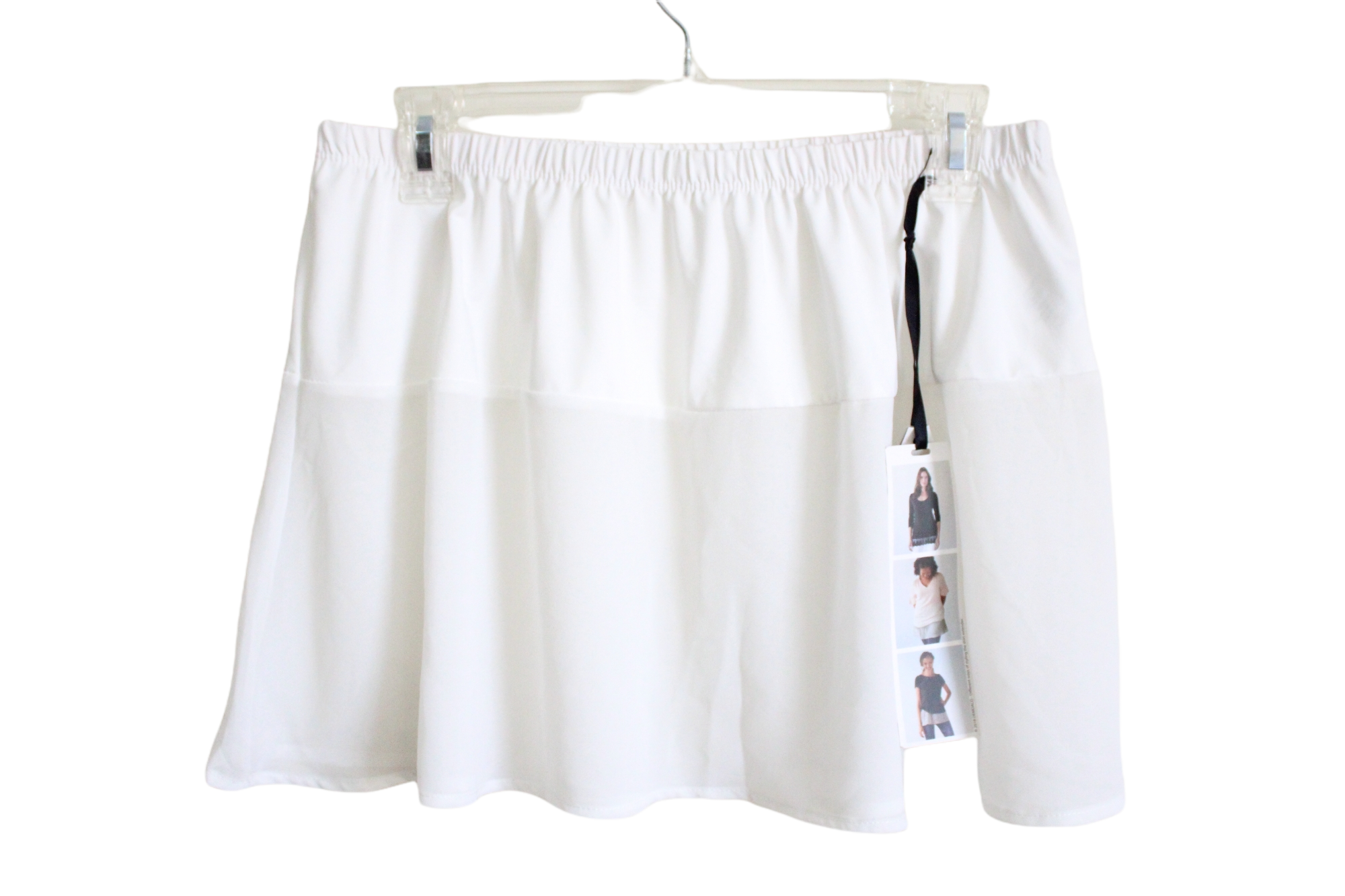 NEW Demdaco White Chiffon Shirt Bottom | L