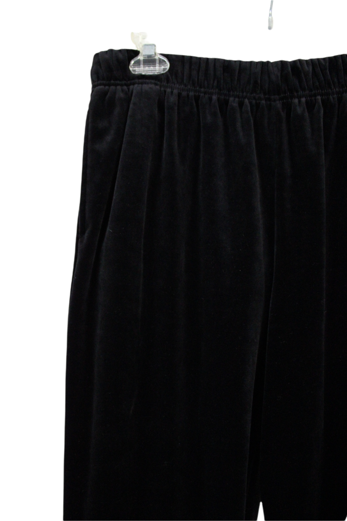 Jaclyn Smith Sport Black Velour Pants | M