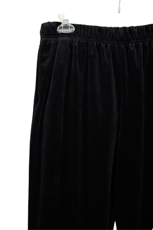 Jaclyn Smith Sport Black Velour Pants | M
