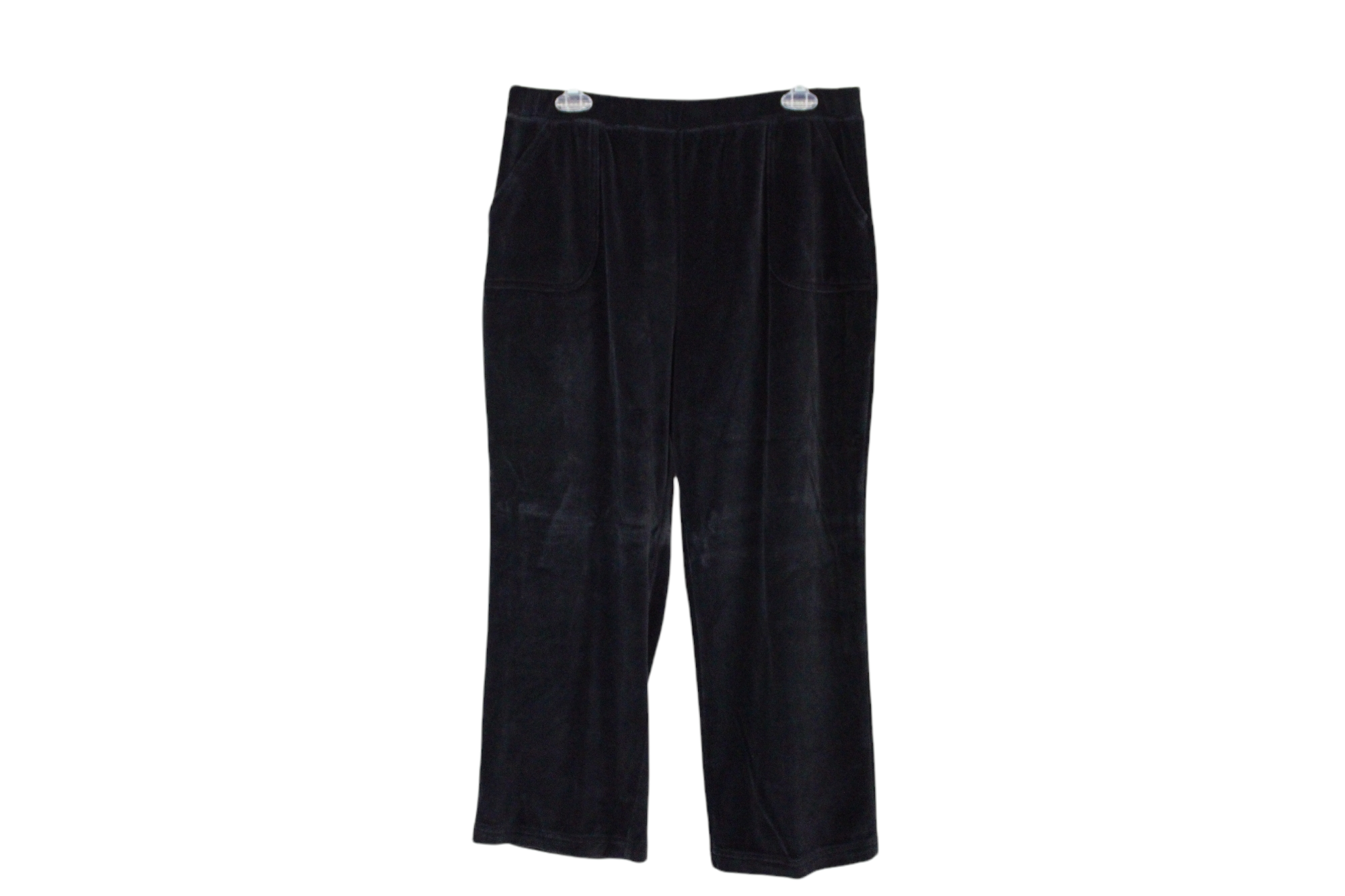 Sport Savvy Essentials Black Velour Pants | L