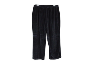 Sport Savvy Essentials Black Velour Pants | L