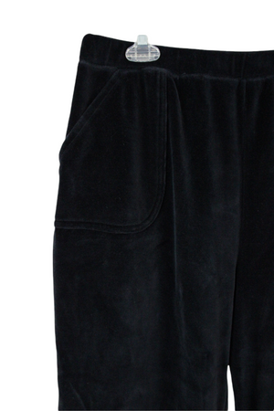 Sport Savvy Essentials Black Velour Pants | L