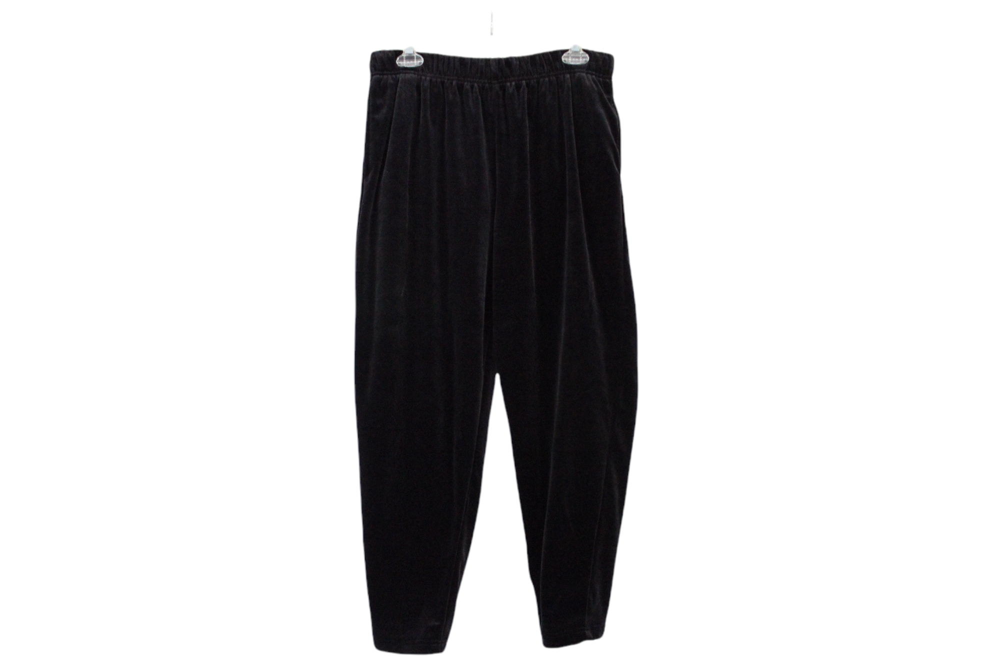 Jaclyn Smith Sport Black Velour Pants | M